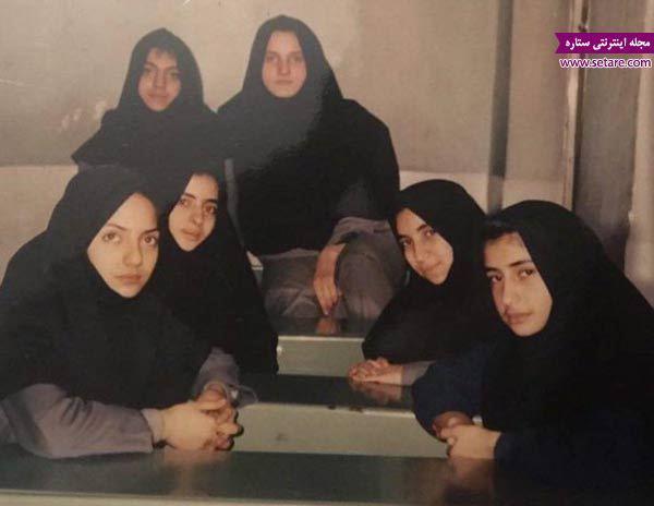 عکس مهناز افشار در دوران نوجوانی