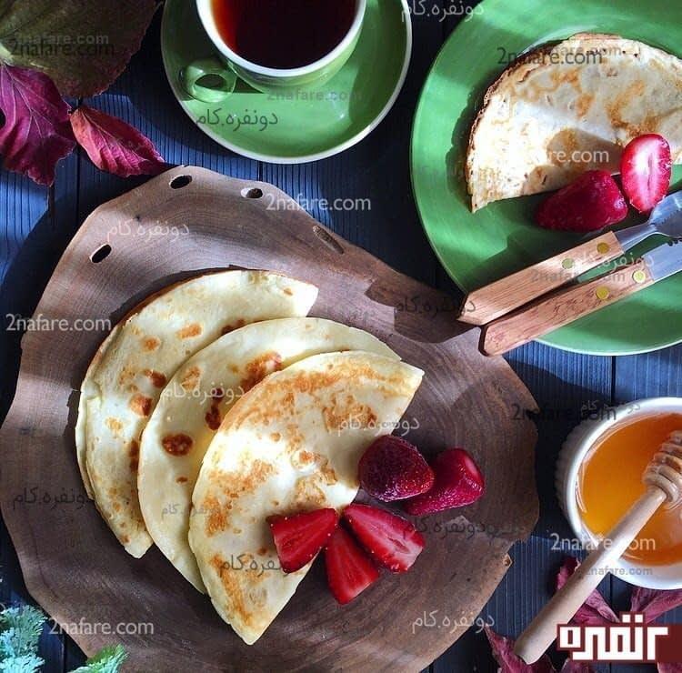 طرز تهیه کرپ برای صبحانه