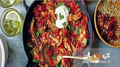 طرز تهیه خورش مرغ مکزیکی تند و خوشمزه طرز تهیه خورش مرغ مکزیکی تند و خوشمزه