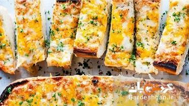 طرز تهیه نان سیر پنیری با ترکیب سه پنیر پرطرفدار