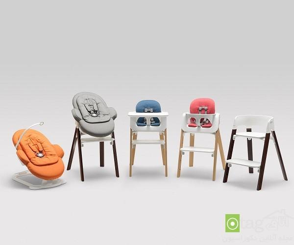 مدل گهواره و صندلی غذاخوری کودک در طرح های مختلف و شیک