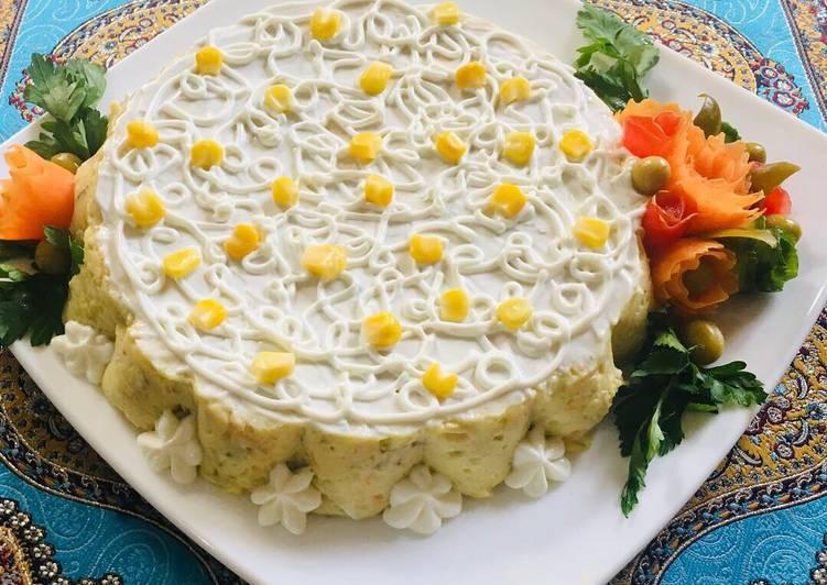 طرز تهیه سالاد الویه بدون مرغ