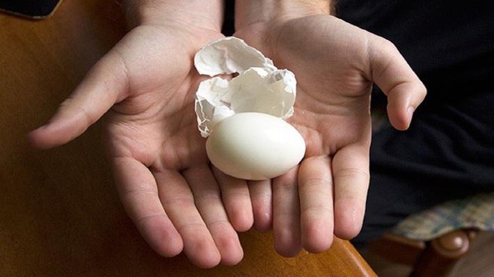پوست دریافت تخم مرغ در 3 ثانیه