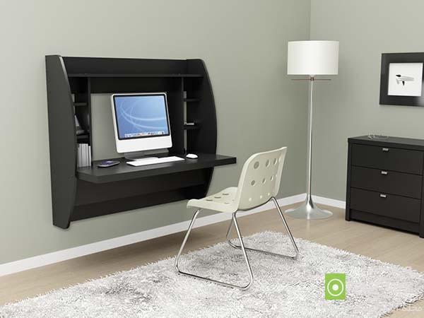 مدل های جدید میز کامپیوتر دیواری مناسب اتاق خواب های کوچک