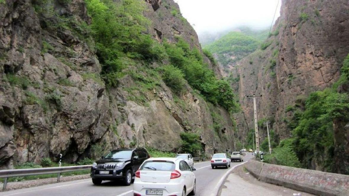 لغو فعالیت های عمرانی در جاده کرج-چالوس