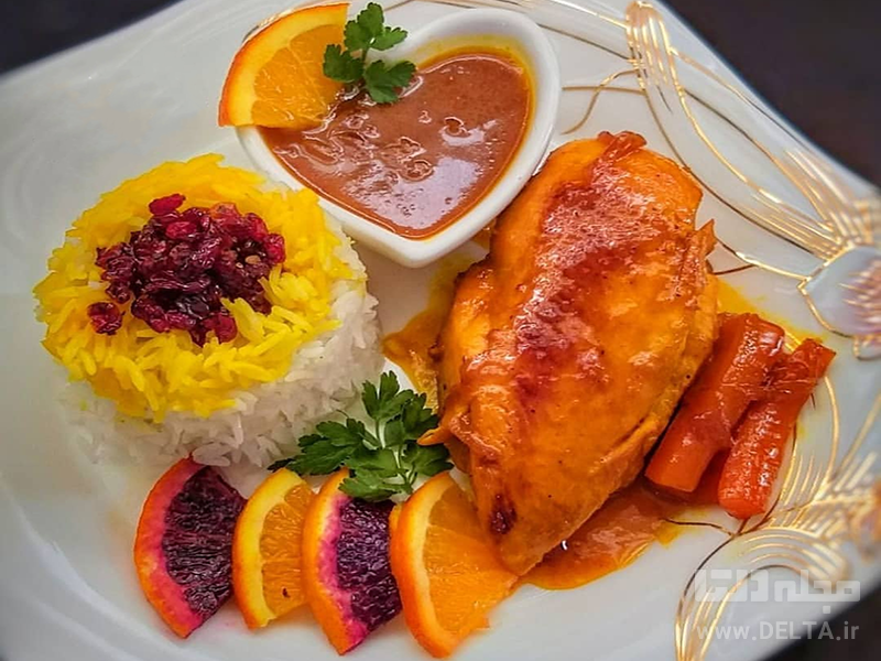 طرز تهیه خوراک مرغ پرتقالی