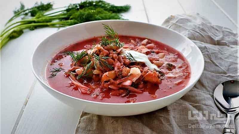 طرز تهیه آش چغندر