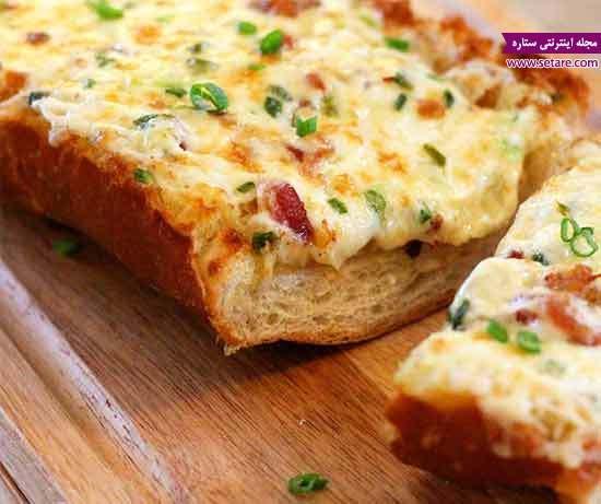 طرز تهیه نان پنیر و پیازچه