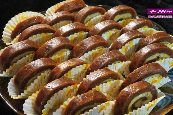 طرز تهیه رولت خرما و حلوا