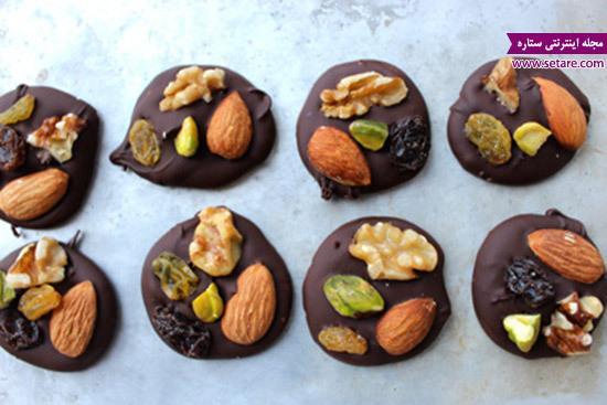 طرز تهیه اسنک شکلات تلخ ، یک دسر خوشمزه و آسان