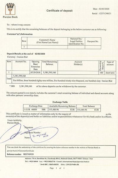 گواهی تمکن مالی چیست و چگونه باید آن را تهیه کرد؟