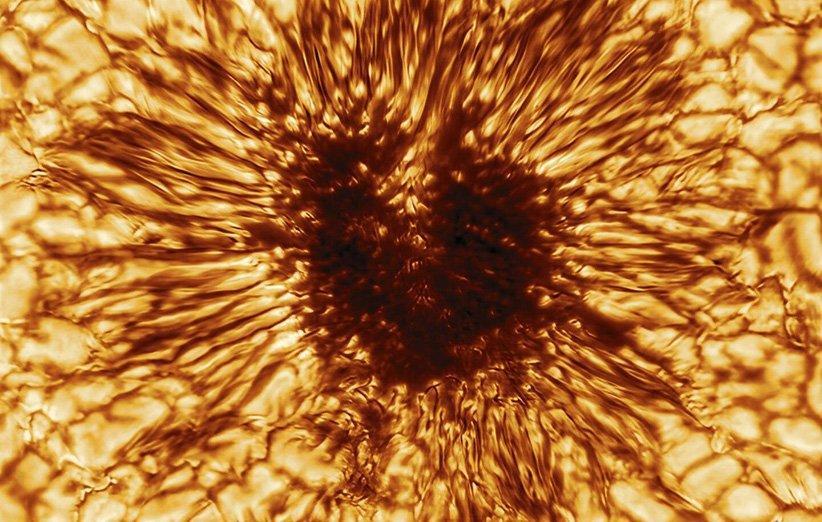 بزرگ&zwnjترین تلسکوپ رصد خورشید عکسی شگفت&zwnjآور از یک لکه خورشیدی ثبت کرد