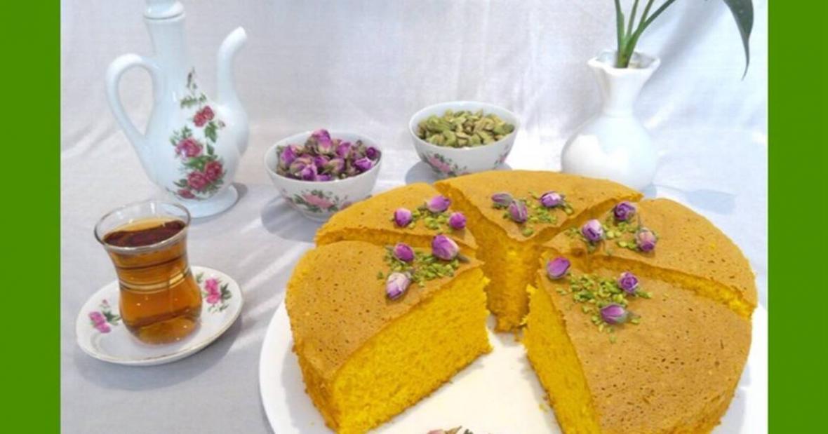 طرز تهیه کیک هل وگلاب