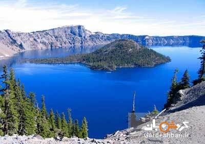 دریاچه کراتر؛ دریاچه&zwnjای عجیب روی قله آتشفشان