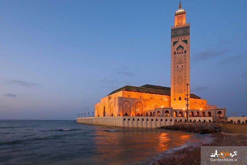 بلندترین مناره&zwnj های دنیا در مسجد حسن دوم کازابلانکا