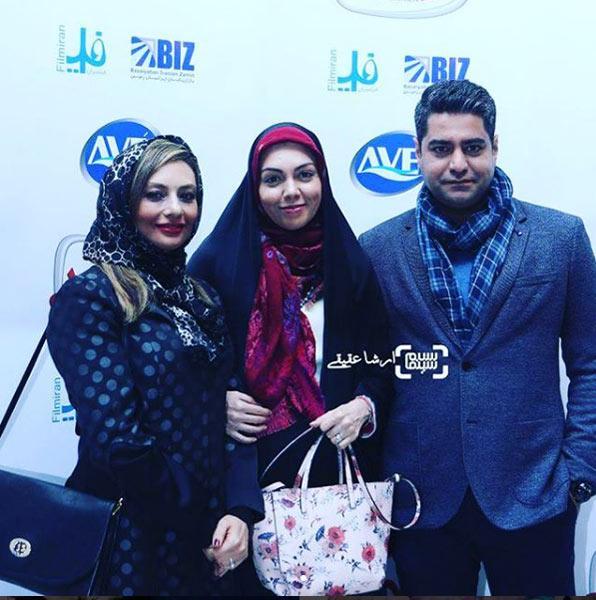 آزاده نامداری در اکران آینه بغل