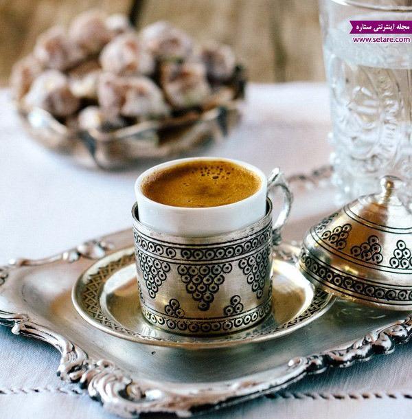 طرز تهیه قهوه ترک واقعی و نحوه سرو انواع قهوه