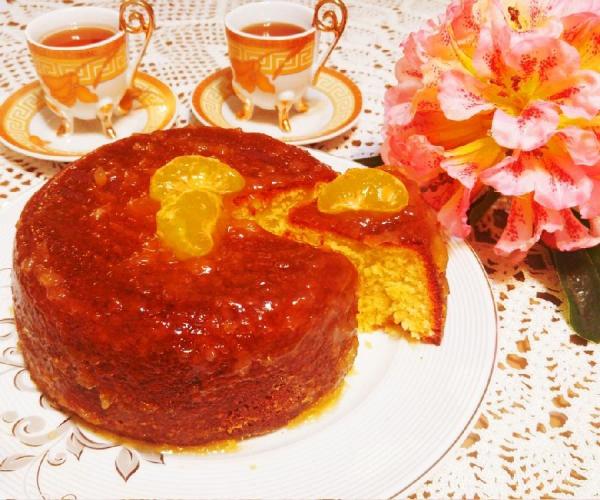 طرز تهیه طلوع خورشید نارنگی: سفری به دنیای طعم با کیک روسی