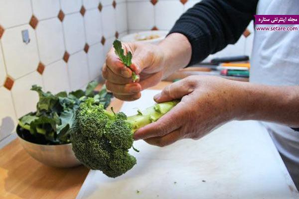 بهترین روش شستن کلم بروکلی جهت انگل زدایی