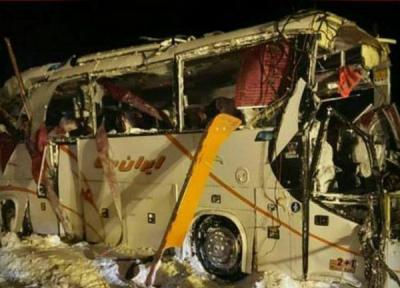 جزئیات واژگونی اتوبوس تیم شهرداری نوشهر در پی سقوط بهمن