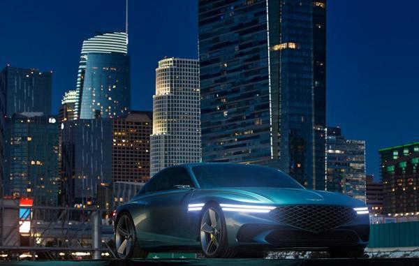 طرح مفهومی جنسیس X یک خودروی الکتریکی خاص را نشان می دهد