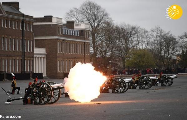 (ویدئو) شلیک توپ به احترام شاهزاده فیلیپ