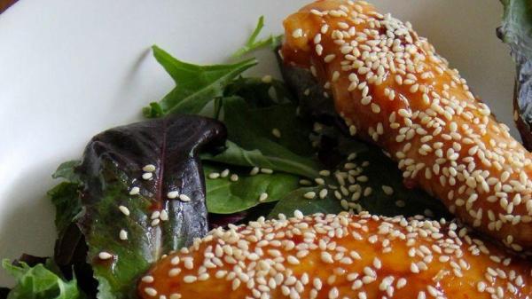 طرز تهیه کتلت مرغ کنجدی