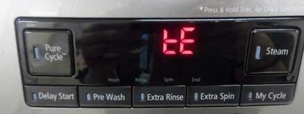 اررورهای ماشین لباسشویی سامسونگ