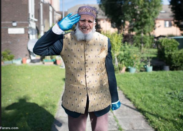 (ویدئو) پیاده روی پیرمرد 101 ساله مسلمان برای کار خیر