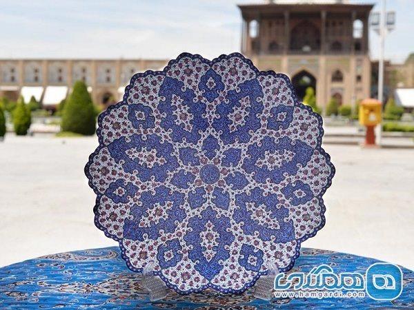 بشقاب میناکاری اصفهان هدیه ای بی نظیر