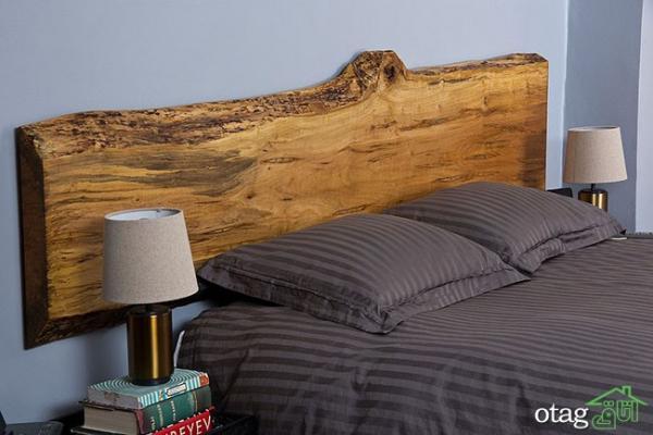 25 مدل تاج بالای تخت خواب بسیار زیبا ساخته شده با چوب جنگلی