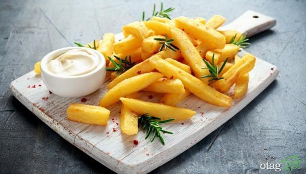 طرز استفاده از سرخ کن برای سیب زمینی