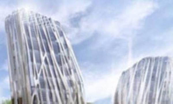 آبشار معلق در آسمان